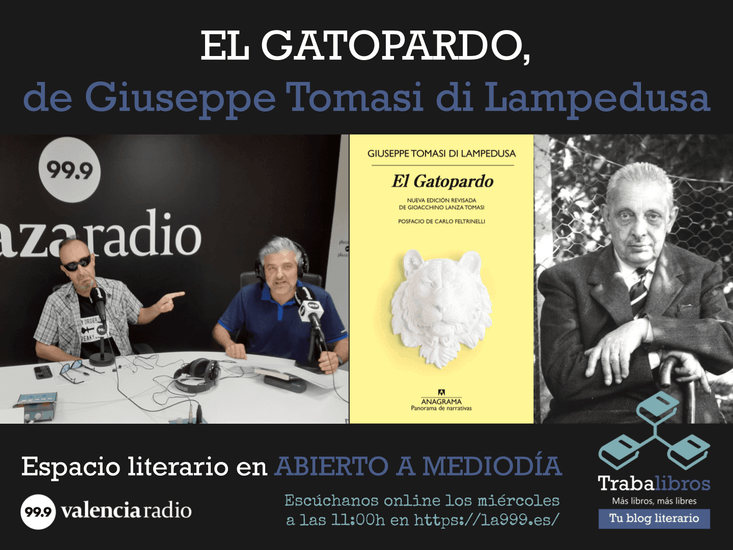 Imagen del programa de radio: "El Gatopardo", de Lampedusa - Trabalibros en Valencia Radio